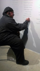 Anthony Holmes at CTJM exhibit, Sullival Galleries, Fall 2012