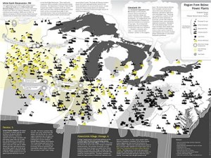 Compass' Region From Below map about coal power
