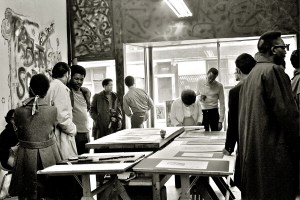 Members of the public attending the opening of Art & Soul