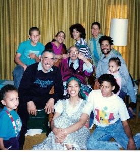 Brown Family with Oscar Brown, Jr. around 1990