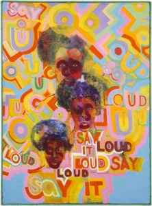 Say It Loud, acrylic on canvas (1969)