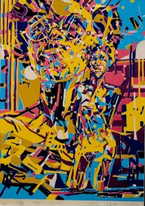 Nelson Stevens, Imami Impulse, silkscreen, 1974.