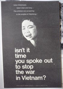 Vietnam War protest flier