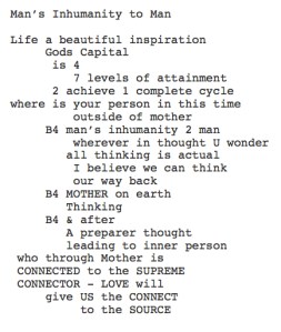 Man's inhumanity to man